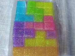 ORB ULTIMATE SQUISH Taba-Pops Squish Bricks Sensory Toy Glitter Rainbow Blocks