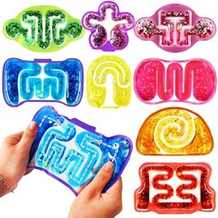 8 Pack Squeeze Fidget Toys for 8 Squishy Sensory Toys, Colorful