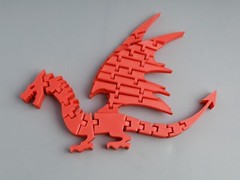 3D-Printed Dragon Articulating Figurine – Stim Toy – Everything Moves!