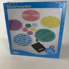 Silishapes Sensory Circles, Set of 10 Silicone Textured Discs (Brand New Sealed)