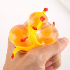 Chicken and Eggs Squeeze Keyrings Decompression Relieve Stress Novelty Toy