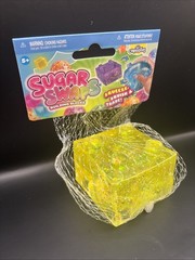 Sugar Swaps Building Blocks Yellow Glitter Squishy Sensory Fidget Toy ORB NEW (1