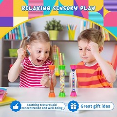 Liquid Motion Bubbler 4 Pack Sensory Fidget Toys ADHD Autism Stress
