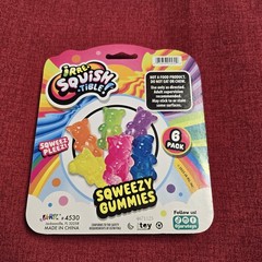 Sqweezy squishy sensory fidget Gummy Bear toys – Ja-Ru – New – Authentic 100%