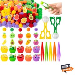 Summer 268P Fruit Sensory Bin – Educational Color Sorting & Fine Motor Toys