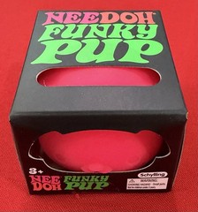 Authentic Needoh Schylling Funky Pup Pink Squishy Toy