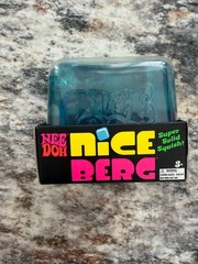 NeeDoh Nice Berg Blue XL Giant Nee Doh Niceberg Solid Squish Cube Ice Block