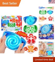 Vibrant 4 Pack Sensory Fidget Toys – Perfect for Classroom & Stress Relief