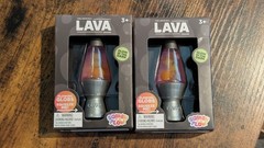 ONE (1) Schylling Lava Squish N Flow Squishy NeeDoh Glow In The Dark Lava Lamp