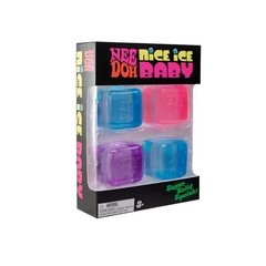 Needoh Nice Ice Baby 4 Pack Mini Cubes Squishy Stress Fidget Toy Authentic