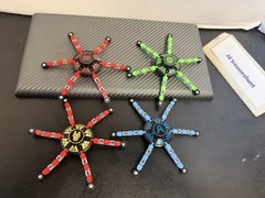 Lot Of 4 Marvel Themed Transformable Robot Fidget Spinners EUC 🔥🔥🔥
