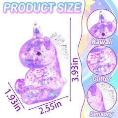 1Pcs Unicorn Stress Relief Toys Balls for Adult Normal Size, Purple