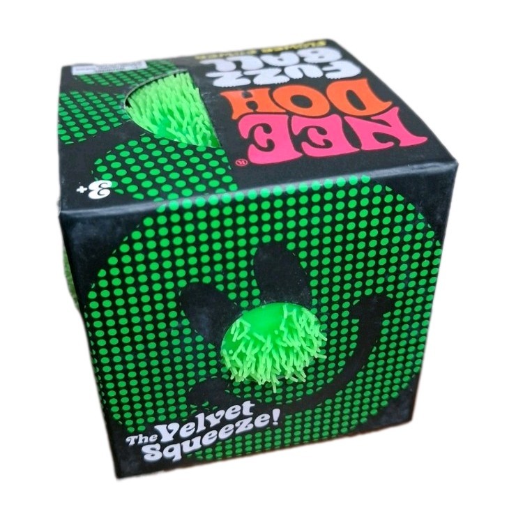 NeeDoh Fuzz Ball – Flower Power Stress Fidget Viral Green Free Shipping