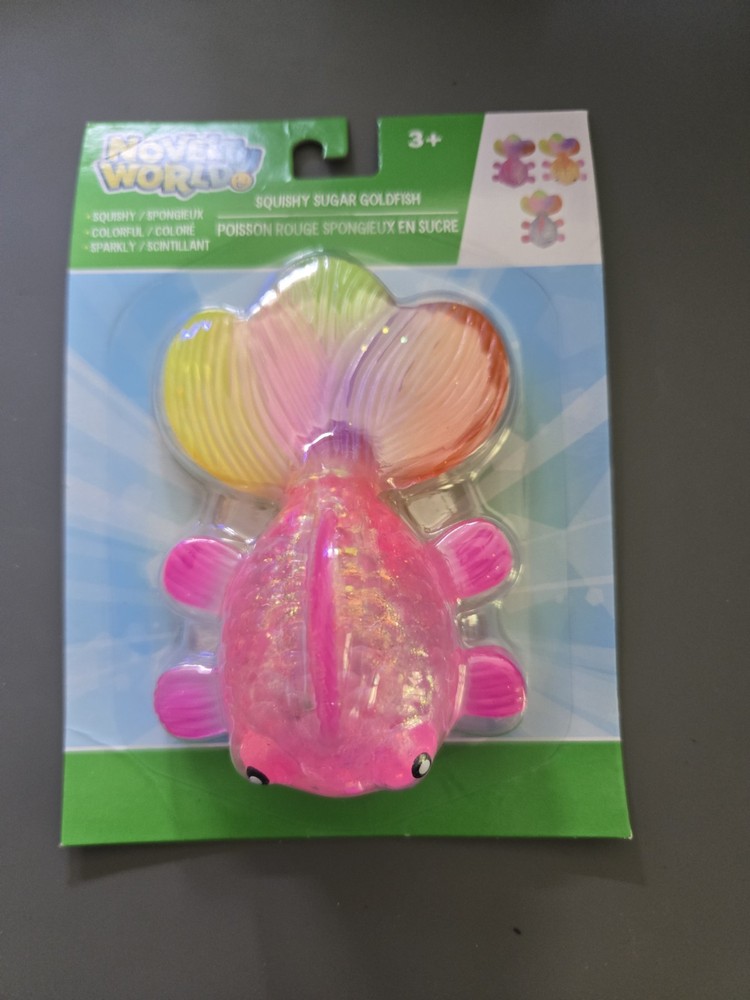 Squishy Sugar Goldfish PINK! Viral squish by Novelty World. 🔥🔥Like Needoh