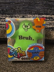LOT OF 3 Jaru Suction Dudes, Orange, Pink, Green Stretchy Squeezy Fidget Toys