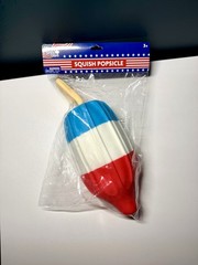 Sunny Days Jumbo Squishy Rocket Bomb Pop Popsicle Squeeezy Red White Blue NEW!