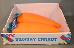 Sunny Days Toymendous Squeezy Carrot Orange Squishy Toy