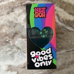 *NEW* NeeDoh GOOD VIBES ONLY 🩵 – BLUE HEART Sparkle