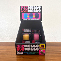 Nee Doh Mello mallo pink and yellow WITH display