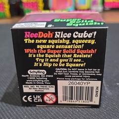 Schylling NeeDoh Nice Cube Super Solid Squish Pink Squeeze Toy Ages 3-5 2022