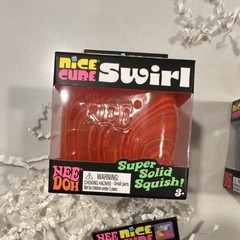 Nee Doh Nice Cube Swirl Assorted Colors Lot of 4