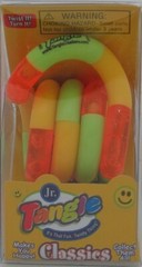 Jr Tangle Classic Fidget Toy Brain Tools Sensory Focus Green Orange Yellow