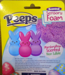 NEW PEEPS MARSHMALLOW SCENTED blue squishy sensory foam NOT EDIBLE never dries