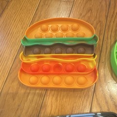 Humana Pop It Tactile Sensory Toy Lot of 4 Burger Round Square Galaxy Shapes