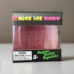 NeeDoh Pink NICE ICE BABY Solid Squish! Small Cube – SEALED / Brand New