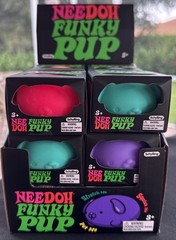 LOT OF 12 Schylling NeeDoh Funky Pup Squishy Toy NEW – FULL BOX 🌟FAST SHIP
