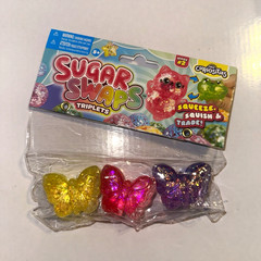 ORB Sugar Swaps Triplets Butterfly Squeeze Toys 3 Pack Purple Pink Yellow