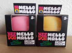 New Authentic Nee Doh Mello Mallo Color Changing Squishy Marshmallow (Lot of 2)