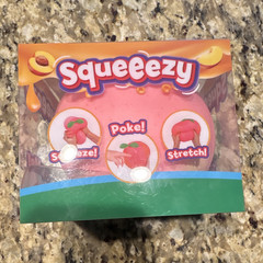 Squeezy Pink Tactile Squeeze Toy for Kids Ages 3-4 Years, Non-Toxic