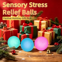 Faukait 3Pcs Squishy Textured Stress Balls Silky Soft Memory Gel Squeeze Balls