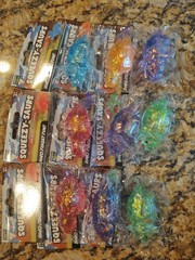 RMS CRAZY FUN Squeezy-Saurs MINI Squishy Dinosaurs LOT of 9 ~ Stress Relieving