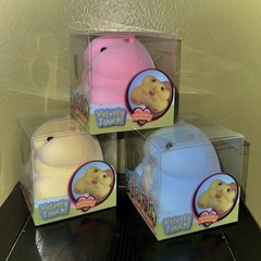 New SQUEESH YUM VELVET Set Of 3 Viral Squishy Toy Pink Yellow Blue JA-RU