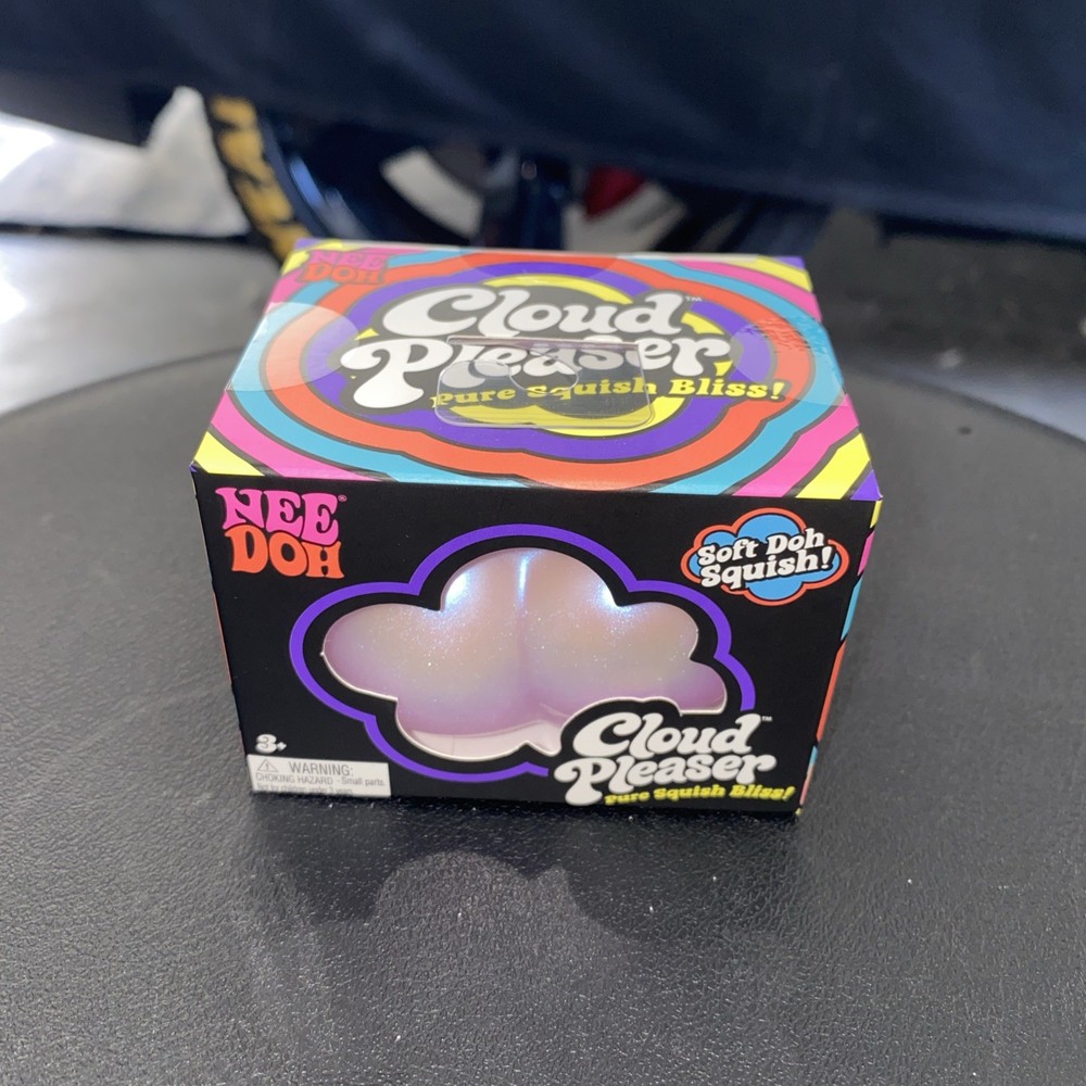 Nee Doh Cloud Pleaser Soft Doh Squish Squeeze Toy, Purple, Ages 3+
