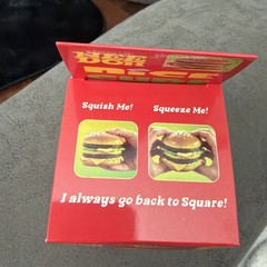 New McDonalds Burger Big Mac Squishy Toy Nee Doh Nice Cube Limited Edition