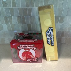 Squeeeeze Butter & Strawberry Squish Lot Of 2 Sunny Days Brand NEW