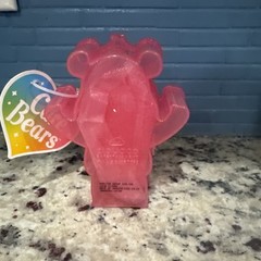 Care Bears Scented Glitter Slime in Collectible Container Pink Cheer Bear NEW