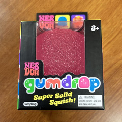 Schylling NeeDoh Gumdrop Super Solid Squish Red Squeeze Toy Age 3+
