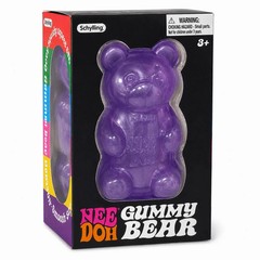 NeeDoh Gummy Bear Purple Super Squishy Stress Relief Sensory Fidget Toy