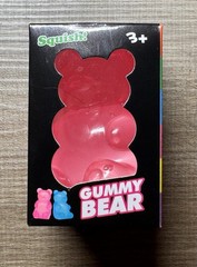 Gummy Bear Tactile Squish Squeeze Toy, Pink, Ages 3+ (3-17 Years & Up)