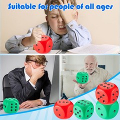 Zomiboo 2 Pcs 3.93 Large Foam Dice For Classroom Soft Jumbo 6 Sided Giant Dice