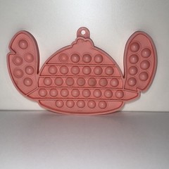 Disney Stitch Shaped Pop-It Toy, Fidget, Pink, 9 In Wide