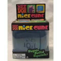 Nee Doh Nice Cube Super Solid Squish – Blue NIB SEALED
