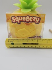 Sunny Days Squeeezy Pineapple Tactile Squeeze Toy Yellow/Green Ages 3-5 Years