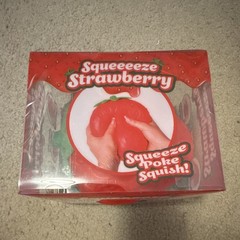 Viral Squeeeeze Strawberry Brand New In Package, Strawberry squishy fidget