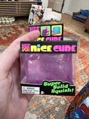 Authentic New Schylling NeeDoh Nice Cube Super Solid Squish Purple Toy Viral