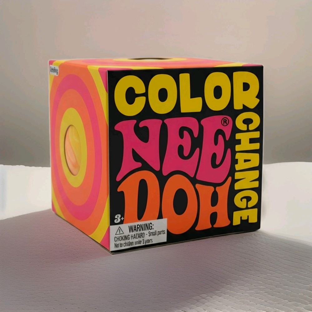 Schylling Color Change NeeDoh Groovy Glob Multicolor Squeeze Toy Ages 3+